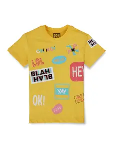 Gini and Jony Boys Printed Cotton T-shirt