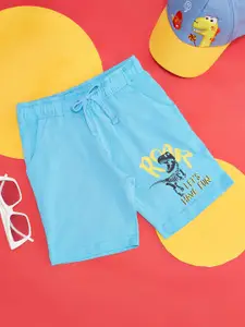 Pantaloons Junior Boys Typography Printed Pure Cotton Shorts