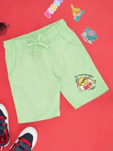 Pantaloons Junior Boys Printed Mid Rise Pure Cotton Shorts