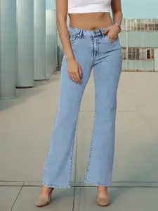 Flying Machine Women Bootcut Clean Look Stretchable Jeans
