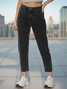 Flying Machine Women High-Rise Stretchable Cropped Straight Fit Jeans