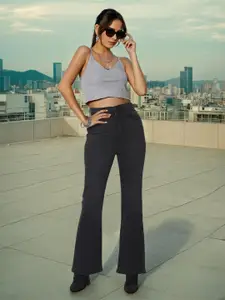 Flying Machine Women Flared High-Rise Stretchable Jeans