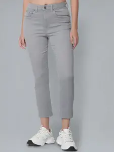 Flying Machine Women Slim Fit High-Rise Stretchable Cropped Jeans