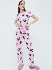 Ginger by Lifestyle Panda Printed Night suit