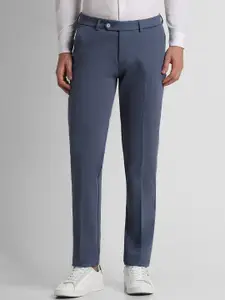 Peter England Men Slim Fit Formal Trousers