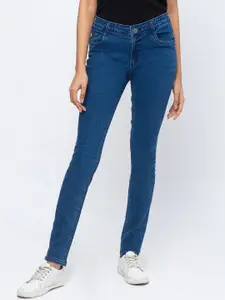 ZOLA Blue Women Slim Fit Clean Look Cotton Jeans