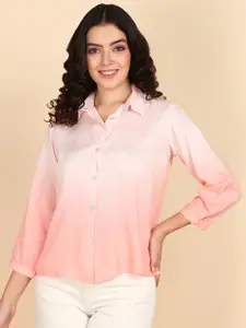 Maaesa Spread Collar Relaxed Casual Shirt
