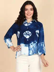 Maaesa Relaxed Tie & Dye Casual Shirt