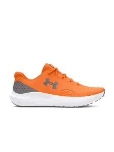 UNDER ARMOUR Men Woven Design Charged Surge 4 Running Shoes with Brand Logo Detail