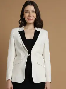 Allen Solly Woman Notched Lapel Long Sleeves Single Breasted Blazers