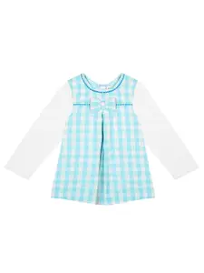 BAESD Girls Checked A-Line Dress