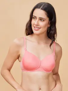 Enamor Full Coverage Non-Wired Lightly Padded T-shirt Bra With Anti Microbial