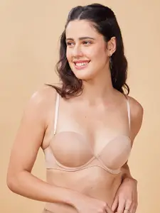 Enamor Medium Coverage Underwired Lightly Padded Push-Up Bra With Anti Microbial