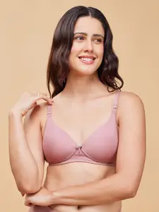 Enamor Full Coverage Non-Wired Lightly Padded T-shirt Bra With Anti Microbial