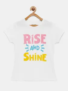 mackly Girls Printed Pure Cotton Lounge Tshirt