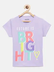 mackly Girls Printed Pure Cotton Lounge T-Shirt
