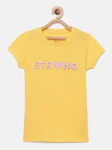 mackly Girls Embroidered Pure Cotton Lounge Tshirt