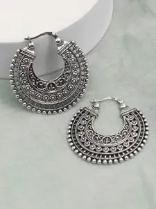 LeCalla 925 Sterling Silver Plated Classic Hoop Earrings