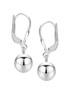 LeCalla Rhodium-Plated Sterling Silver Spherical Studs Earrings