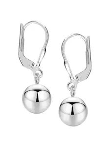 LeCalla Silver Plated Sterling Silver Spherical Studs Earrings