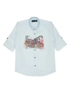 CAVIO Boys Comfort Printed Pure Cotton Casual Shirt