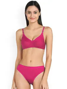 Aamarsh Cotton Mid-Rise Brief With Non Padded Bra