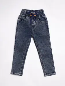 A-Okay Boys High-Rise Heavy Fade Cuffed Hem Stretchable Jeans