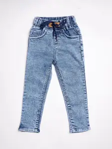 A-Okay Boys High-Rise Heavy Fade Cuffed Hem Stretchable Jeans