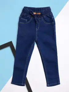 A-Okay Boys Slim Fit High-Rise Acid Wash Stretchable Jeans