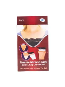Finesse Miracle Cami Pack Of 3 Clip-On Mock Camisoles