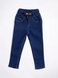A-Okay Boys High-Rise Cuffed Hem Stretchable Jeans