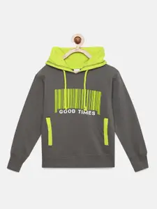 mackly Boys Graphic Printed Hooded Sweatshirt