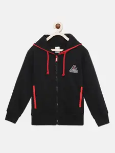 mackly Boys Hooded Front-Open Sweatshirt