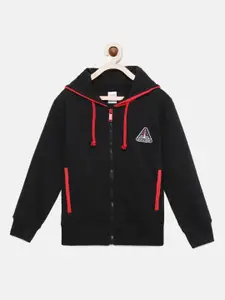 mackly Boys Hooded Front Open Sweatshirt