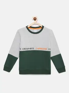 mackly Boys Colourblocked Pullover Sweatshirt