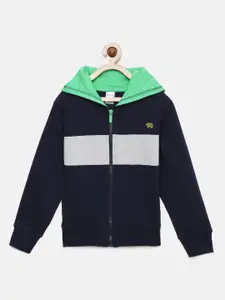 mackly Boys Hooded Front-Open Sweatshirt
