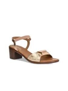Rocia Printed Block Sandals with Buckles