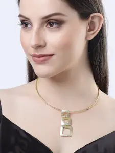 NVR Gold-plated Circular Necklace
