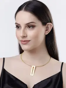 NVR Gold-plated Circular Necklace