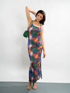 Stylecast X Hersheinbox Print A-Line Maxi Dress