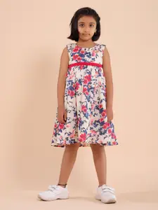 Sangria Printed Pure Cotton A-Line Ethnic Dress