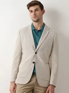 SELECTED Notched Lapel Long Sleeves Single-Breasted Slim Fit Blazers