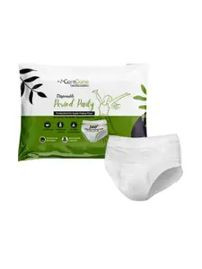 CareDone Cotton Very absorbent & Leakproof Disposable Period Panty Care-(WhiteNewPanty)-(S