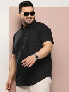 Sztori Men Plus Size Solid Casual Shirt
