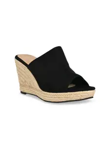 Rocia Open Toe Suede Wedge Heels