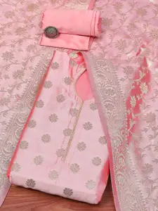 Biba Floral Woven Design Unstitched Dress Material