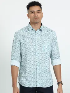 Classic Polo India Slim Slim Fit Ethnic Motifs Printed Cotton Casual Shirt