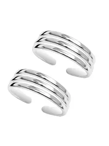 LeCalla 925 Sterling Silver Plated Toe Ring