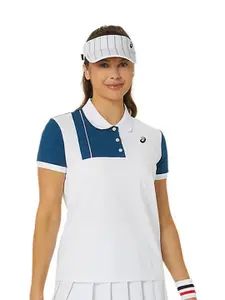 ASICS Colourblocked Polo Collar Short Sleeves Sports T- shirts