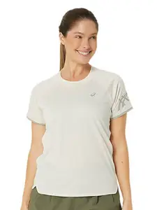 ASICS Brand Logo Printed Round Neck Short Raglan Sleeves Sports T-shirt